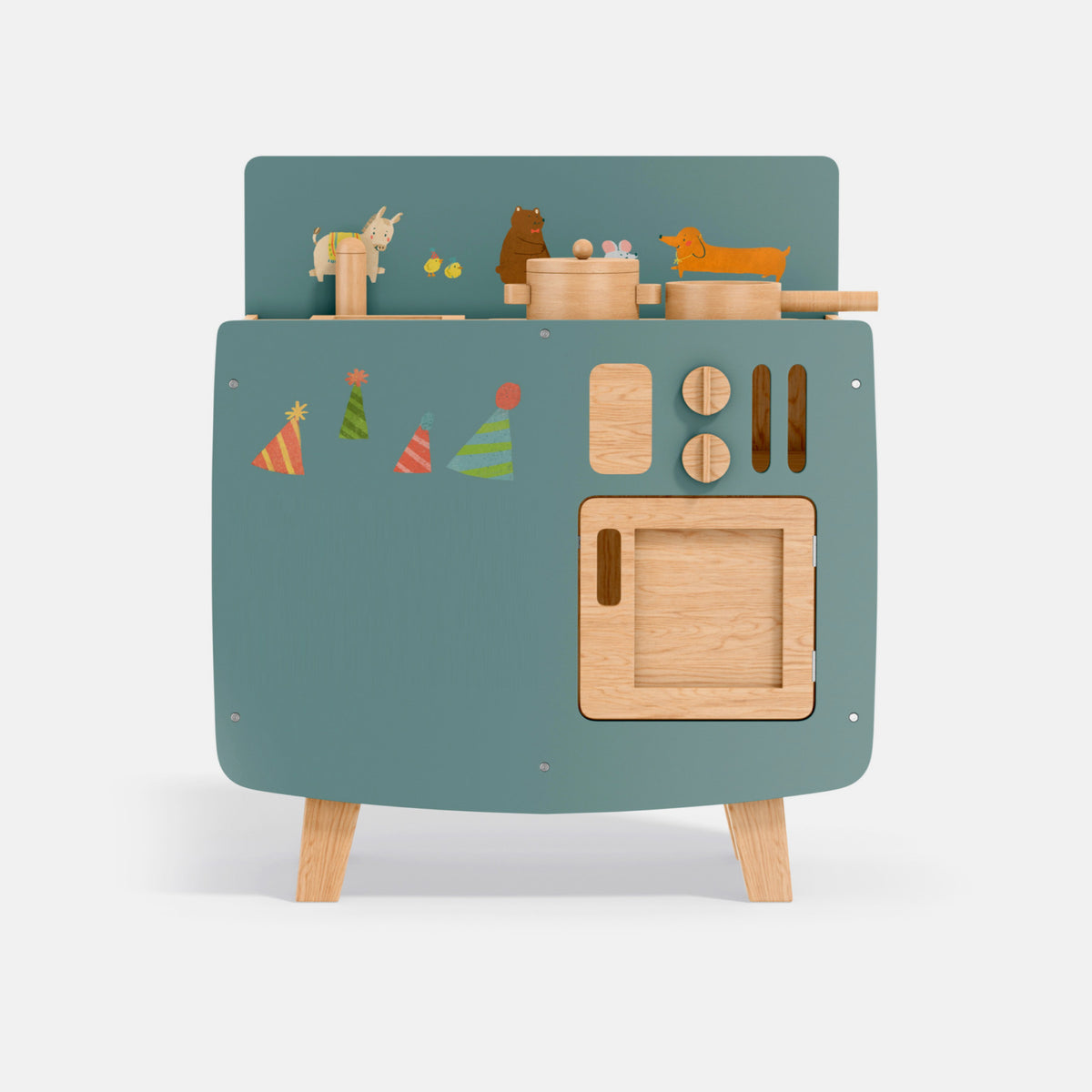 Toy Kitchen with Cookware Set