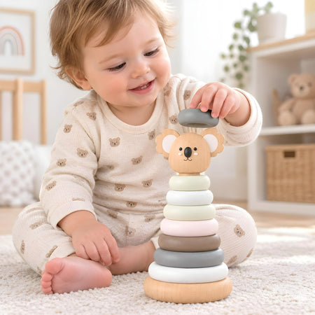 Wooden Stacking Rings Toy